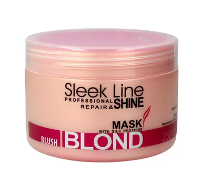 Stapiz Sleek Line, Repair & Shine, Mask Blush Blond (Maska z jedwabiem do włosów blond)