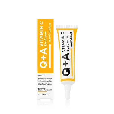 Q+A Vitamin C Eye Cream (Rozświetlający krem pod oczy z witaminą C)