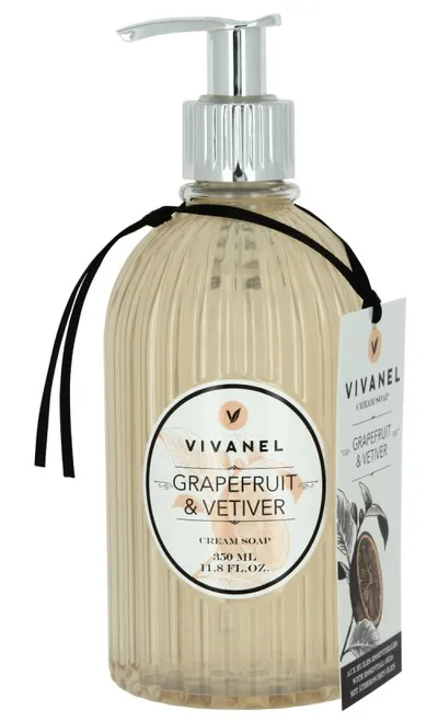 Vivian Gray Vivanel, Grapefruit & Vetiver, Cream Soap (Kremowe mydło w płynie o zapachu gejpfruta i wetiwerii)
