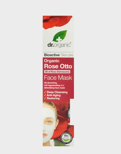 Dr.Organic Organic Rose Otto, Face Mask (Organiczna maska do twarzy `Olejek różany`)