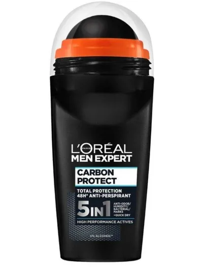 L'Oreal Paris Men, Deo Roll On Carbon Protect 5 in 1 (Anti-perspirant w kulce)