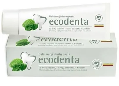Ecodenta Whitening Toothpaste with Mint Oil, Sage Extract & Kalident (Wybielająca pasta do zębów)