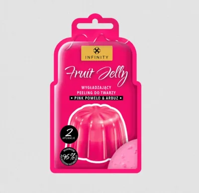 Infinity Fruit Jelly, Wygładzający peeling do twarzy `Pink pomelo & arbuz`
