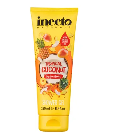 Inecto Tropical Coconut Infusion, Shower Gel (Żel pod prysznic `Tropikalny kokos`)