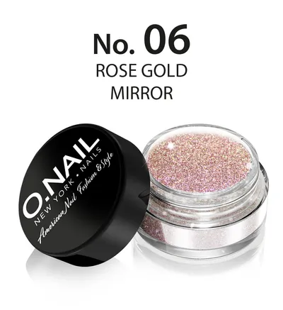 O.Nail No.06 Rose Gold Mirror (Metaliczny pyłek do paznokci)