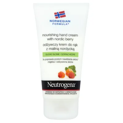Neutrogena Formuła Norweska, Nourishing Hand Cream with Nordic Berry (Odżywczy krem do rąk z maliną nordycką)