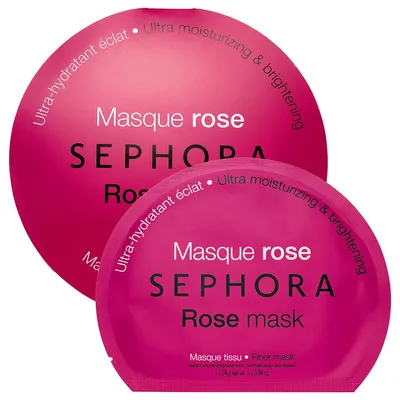 Sephora Rose, Mask (Maseczka do twarzy z tkaniny różana ultra nawilżająca i rozjaśniająca)