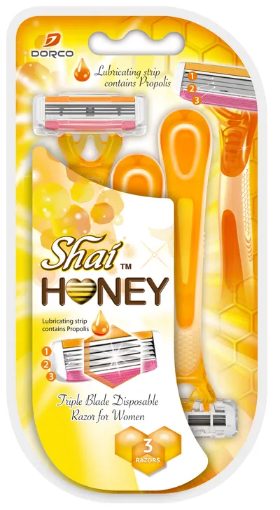 Dorco Honey 3, Damska jednorazowa maszynka do golenia z 3 ostrzami