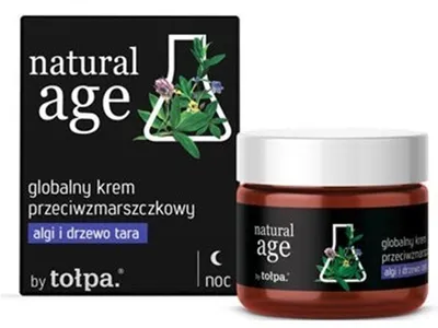 Natural Age Globalny krem przeciwzmarszczkowy na noc `Algi i drzewo Tara`