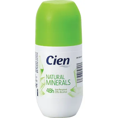 Cien Natural Minerals z Aloe Vera, Antyperpirant roll-on 48h