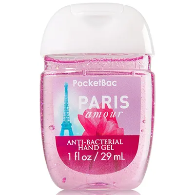 Bath & Body Works PocketBac, Paris Amour, Anti - Bacterial Hand Gel (Antybakteryjny żel do rąk)