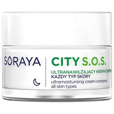 Soraya City S.O.S., Ultranawilżający krem-kompres do każdego typu skóry