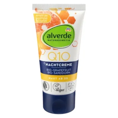 Alverde Nachtcreme Q10 (Krem do twarzy na noc z koenzymem Q10 30+)
