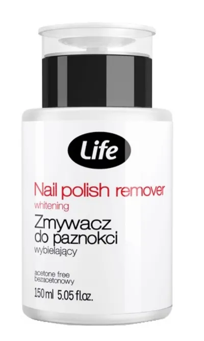 Life Wybielający zmywacz do paznokci