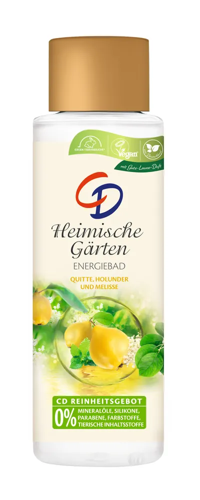 CD Energiebad Heimische Garten Quitte Holunder und Melisse (Energetyzujący płyn do kąpieli `Letni ogród`)