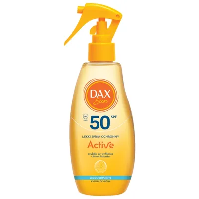 Dax Sun Active, Lekki spray ochronny SPF 50