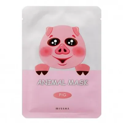 Missha Pig, Animal Mask (Maseczka do twarzy w płacie)