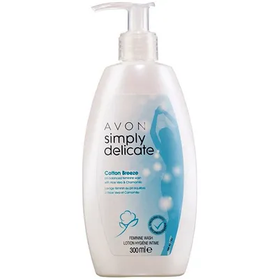Avon Simply Delicate, Cotton Breeze Feminine Wash (Żel do higieny intymnej z ochroną przeciwzapachową)