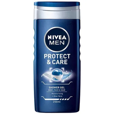 Nivea Men, Protect & Care Shower Gel Body Face & Hair (Żel pod prysznic dla mężczyzn do ciała, włosów, twarzy)