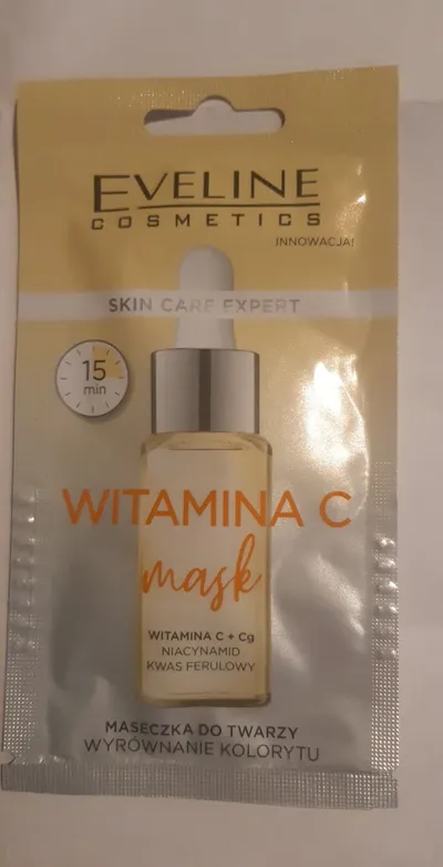Eveline Cosmetics Skin Care Expert, Maseczka do twarzy `Wyrównanie kolorytu - witamina C`