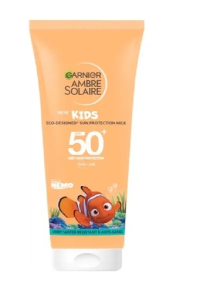 Garnier Ambre Solaire Kids, Sun Protection Milk SPF 50+ (Balsam do ciała SPF50+)