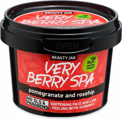 Beauty Jar Very Berry Spa Softening Face And Lips Peeling (Delikatny peeling do twarzy i ust z witaminą C)