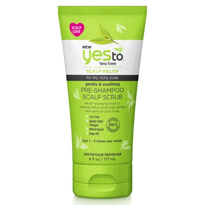 Yes To Yes to Tea Tree, Gentle & Soothing Pre-Shampoo Scalp Scrub (Delikatny i kojący peeling do skóry głowy przed użyciem szamponu)
