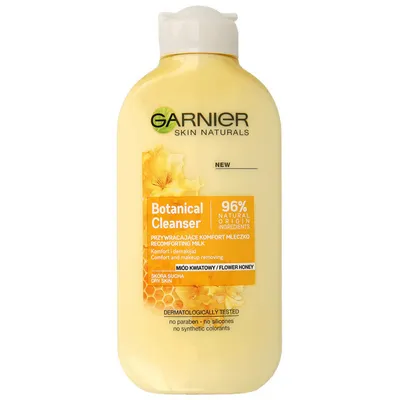 Garnier Botanical Cleanser, Nutri Honey, Recomforting Milk (Przywracające komfort mleczko do demakijażu)