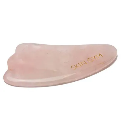 Skin Gym Gua Sha Rose Quartz (Płytka do masażu z różowego kwarcu)