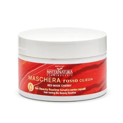 MaterNatura Cherry Red, Hair Tonning Mask (Maska tonująca odcienie czerwone i miedziane)