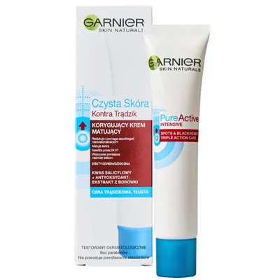 Garnier Czysta Skóra Kontra Trądzik, Korygujący krem matujący
