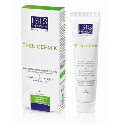 IsisPharma Teen Derm K (Krem keratoregulujący dla skóry tłustej, trądzikowej)