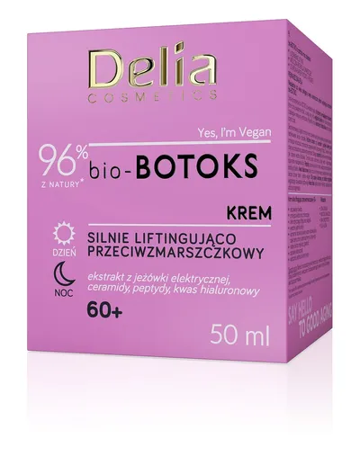 Delia bio-Botoks, Krem silnie liftingująco-przeciwzmarszczkowy 60+