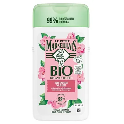 Le Petit Marseillais Gel Douche certifie Bio Rose Sauvage (Żel pod prysznic `Dzika róża`)