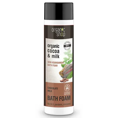 Organic Shop Cocoa & Milk, Bath Foam (Odżywczy płyn do kąpieli)