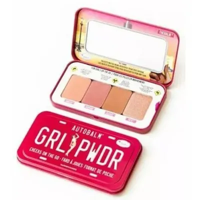 The Balm Autobalm GRL PWDR Cheeks on the Go Palette (Paleta do makijażu twarzy)