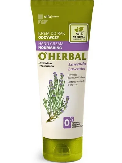 O'Herbal Odżywczy krem do rąk z ekstraktem z lawendy