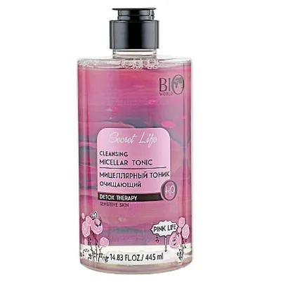Bio World Secret Life, Detox Therapy Cleansing Micellar Tonic (Oczyszczający tonik micelarny do demakijażu 5w1 z ekstraktem z róży)