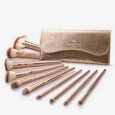 Oriflame Giordani Gold, Brush Set (Zestaw 10 pędzli z kosmetyczką)