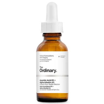 The Ordinary Ascorbic Acid 8% + Alpha Arbutin 2% (Serum rozjaśniające z witaminą C i alfa arbutyną)