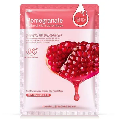 Rorec Natural Skin Care Mask Pomegranate (Maska w płacie `Granat`)