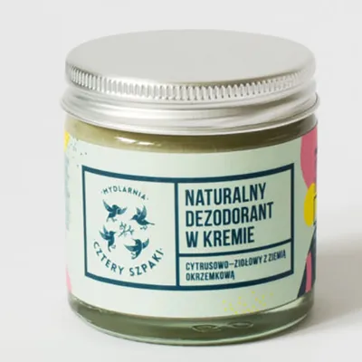 Mydlarnia Cztery Szpaki Naturalny dezodorant w kremie cytrusowo-ziołowy