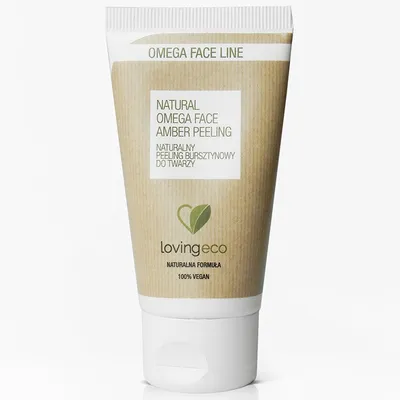 Lovingeco Omega Face Line, Natural Omega Face Amber Peeling (Naturalny peeling bursztynowy do twarzy)