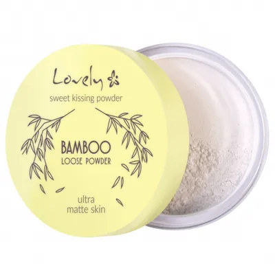 Lovely Sweet Kissing Powder Ultra Matte Skin, Bamboo Loose Powder (Puder bambusowy matujący)