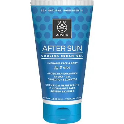 Apivita After Sun, Moisturizing and Cooling Cream - Gel for Face & Body (Krem - żel chłodzący do twarzy i ciała)