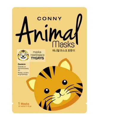 Conny Animal Masks, Tygrys, Maska nawilżająca do twarzy