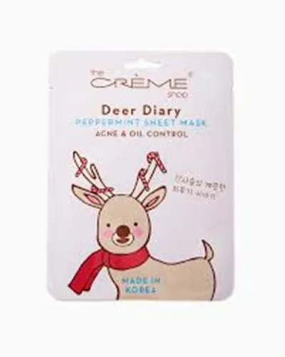The Creme Shop Deer Diary, Peppermint Sheet Mask (Maseczka w płacie z miętą pieprzową)