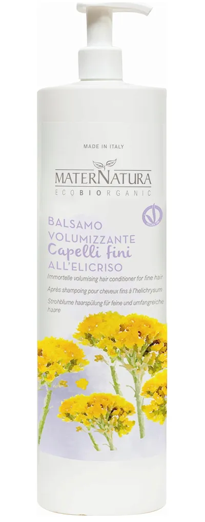MaterNatura Balsamo Volumizzante Capelli Fini all'Elicriso (Odżywka zwiększająca objętość z ekstraktem z kocanki)