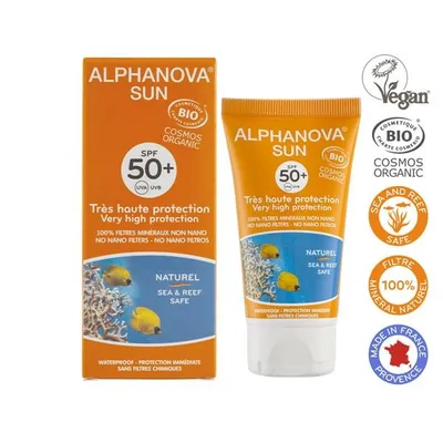 Alphanova Sante Sun, Creme Solaire SPF 50+ (Krem na słońce dla każdego rodzaju skóry SPF 50+)