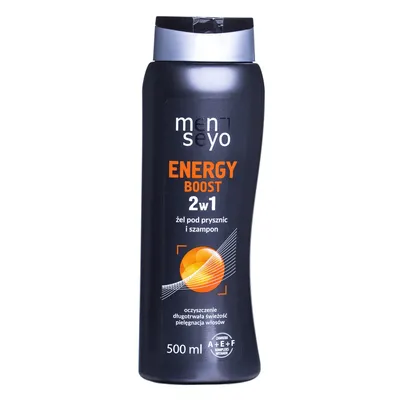 Seyo For Men, Energy Boost, 2 w 1 Żel pod prysznic  i szampon